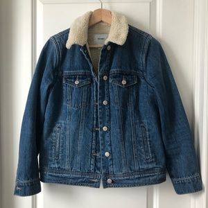 Old Navy Sherpa Lined Denim Jacket